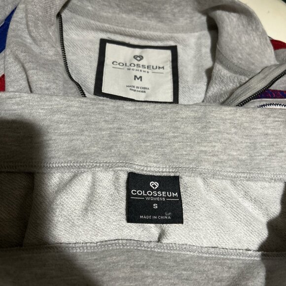 NEW Kansas Jayhawks KU Track Zip Sweatshirt Jacket Skirt Set Lot Women's M S - Picture 11 of 12